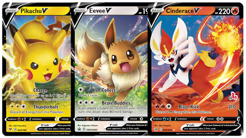 PTCGL Code: Battle Academy 2022 Promo - Pikachu/Cinderace/Eevee