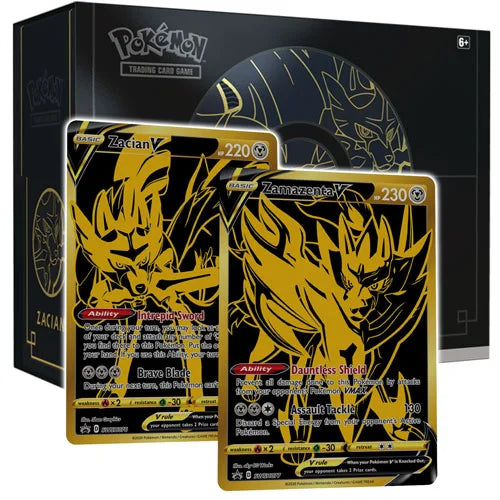 Sword & Shield Ultra-Premium Collection Zacian V & Zamazenta V - Pokemon TCG Code